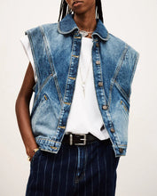 Load image into Gallery viewer, Max Denim Vest - Light Suede Blue