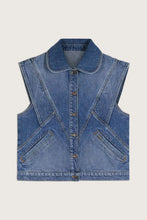 Load image into Gallery viewer, Max Denim Vest - Light Suede Blue
