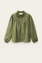 Load image into Gallery viewer, Gilra Embroided Blouse - Kaki