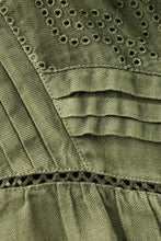 Load image into Gallery viewer, Gilra Embroided Blouse - Kaki