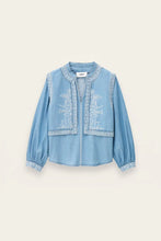 Load image into Gallery viewer, Laura Denim Shirt - Light Blue Suede