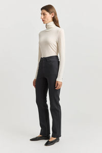 Turtle Neck Merino Tee - Warm White