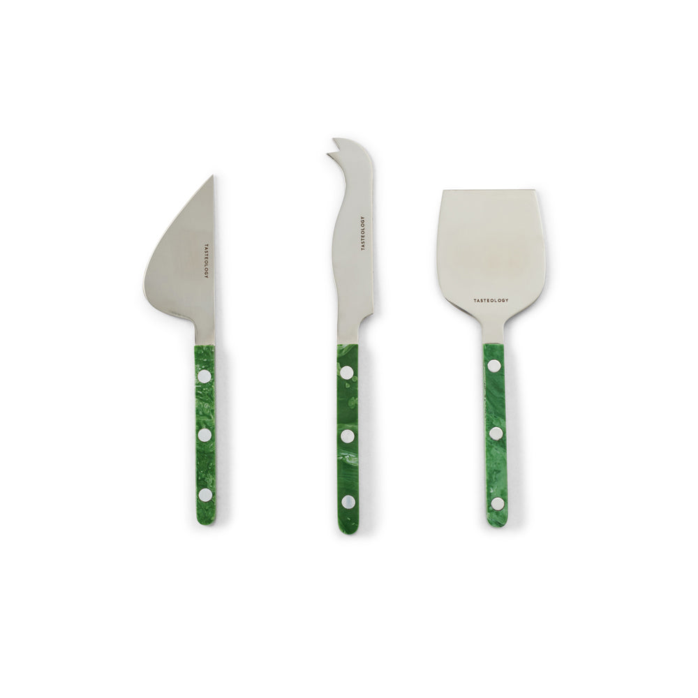 Cheese Knives Set 3 - Emerald