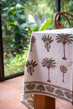 Load image into Gallery viewer, Los Cabos Table Cloth - White Hibiscus