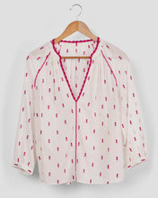 Load image into Gallery viewer, Tulipe Blouse - Red/Ecru