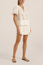 Load image into Gallery viewer, Delia White Eyelet Jacket - White