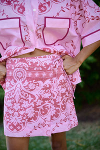 May Wrap Skirt - Magenta