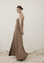 Load image into Gallery viewer, One Shoulder Como Maxi dress - Moet Gold