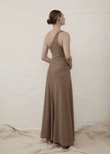 Load image into Gallery viewer, One Shoulder Como Maxi dress - Moet Gold