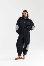 Load image into Gallery viewer, Bowie Jean - Indigo Denim Lace