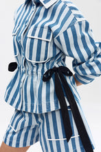 Load image into Gallery viewer, Darcy Jacket - Powder denim Stripe