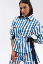 Load image into Gallery viewer, Darcy Jacket - Powder denim Stripe