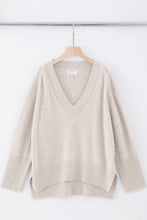 Load image into Gallery viewer, Cashmere Blend  Over sized V Neck - Shell