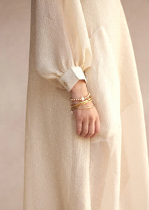 Marrakesh Kaftan - Ivory Gold Shimmer