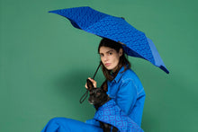Load image into Gallery viewer, Metro Umbrella - Blue Monogram