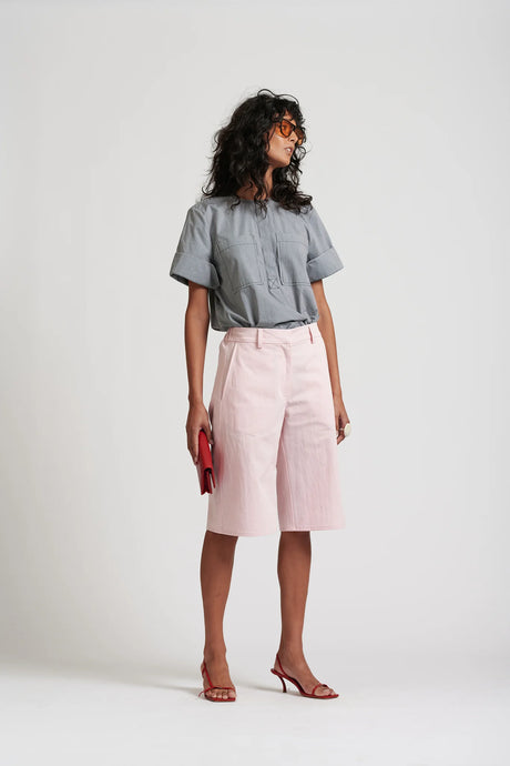 Le Weekend Cotton Nylon Short - Icy Pink