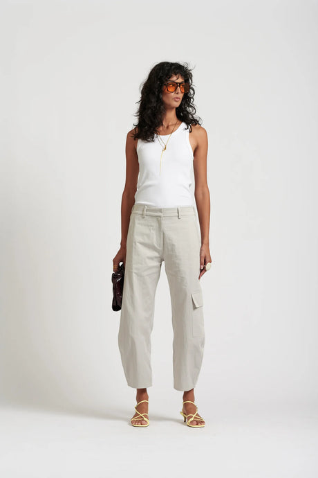 Le Weekend Cotton Nylon Pant - Icy Grey
