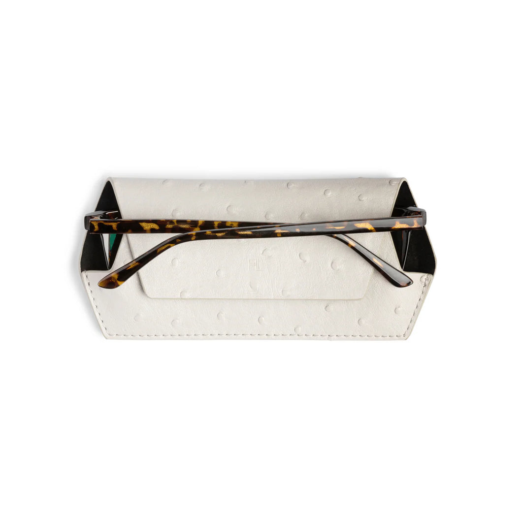 Glasses Case - Ostrich Print Stone
