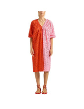 Load image into Gallery viewer, Alti Dress - Pink &amp; Red Eyelet