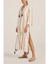 Load image into Gallery viewer, Sunion Caftan - Casablanca Stripe