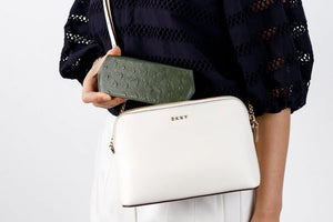 Glasses Case - Ostrich Print Olive