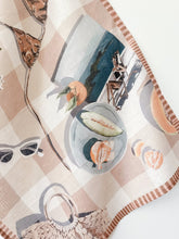 Load image into Gallery viewer, Linen Tea Towel - Tan Lines