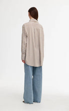 Load image into Gallery viewer, Riley Shirt - Stone/Ivory Stripe