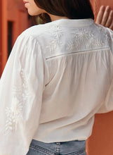 Load image into Gallery viewer, Mexican Embroidered Shirt - Chalk