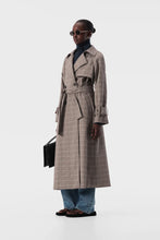 Load image into Gallery viewer, Freja Trench - Chocolate Check