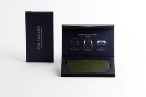 Glasses Case - Ostrich Print Olive