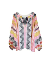 Load image into Gallery viewer, Seitan Limani Top  - Pink Multi