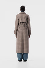 Load image into Gallery viewer, Freja Trench - Chocolate Check