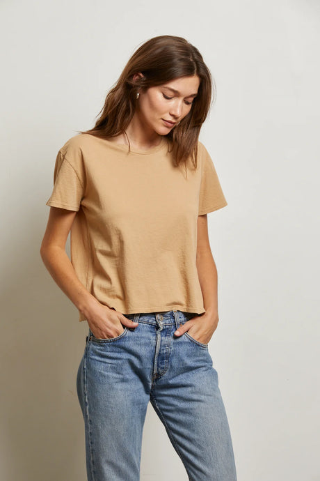 Harley Crew Neck Tee  - Suede