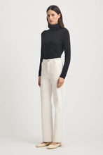 Load image into Gallery viewer, Turtle Neck Merino Tee - Black