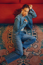 Load image into Gallery viewer, June Embroidered Denim Jacket - Malibu
