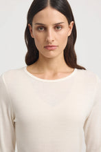 Load image into Gallery viewer, Crew Merino Tee - Warm White
