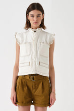 Load image into Gallery viewer, Pablo Denim Vest - Ecru