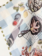 Load image into Gallery viewer, Linen Tea Towel - Seafood Spread