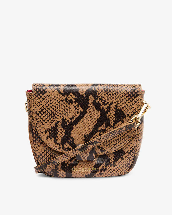 Alegra Bag -Caramel Python