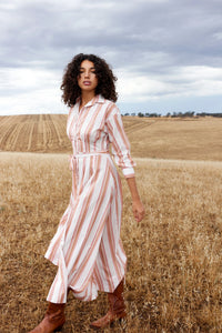 Arlet Dress - Peony / Antique