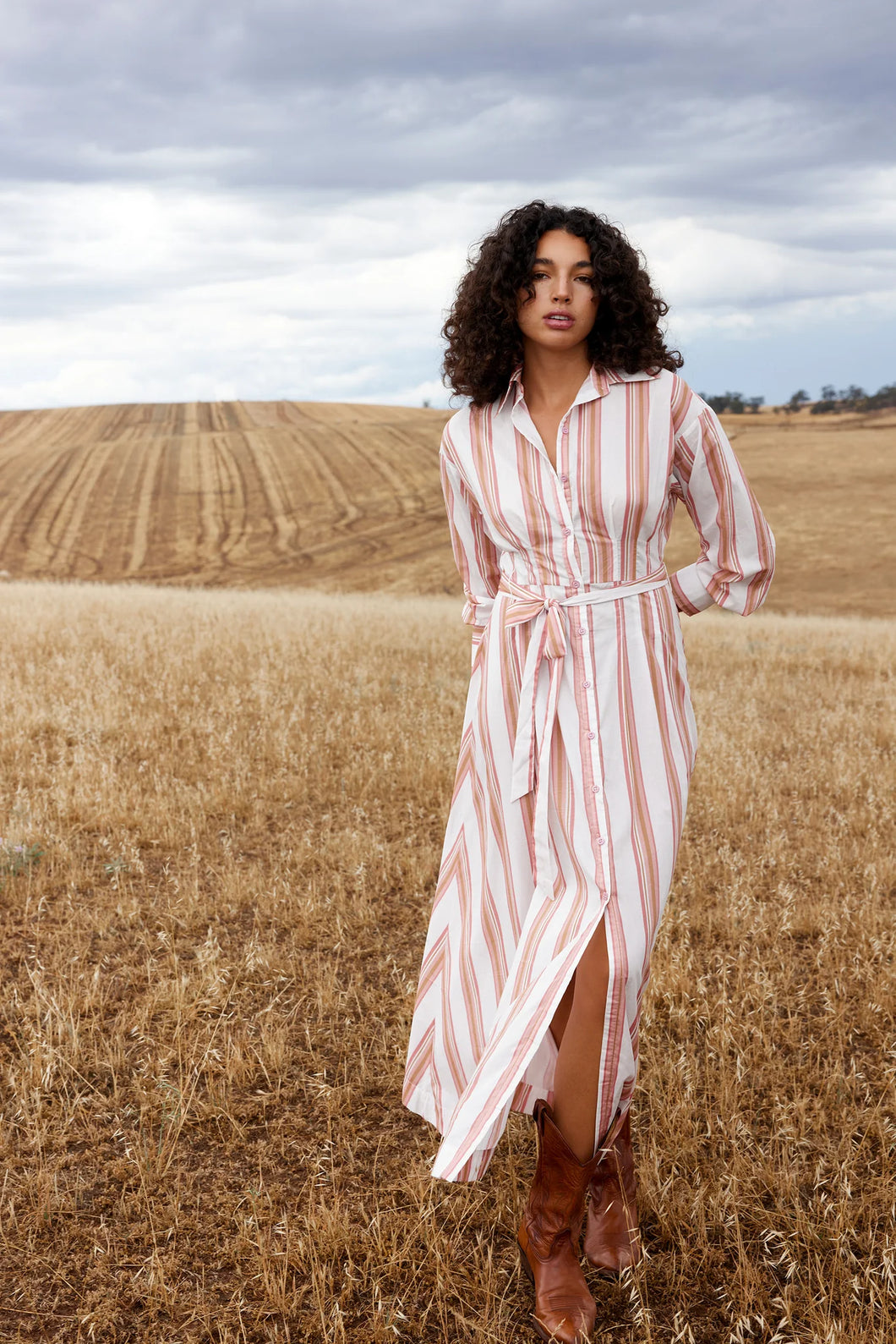 Arlet Dress - Peony / Antique