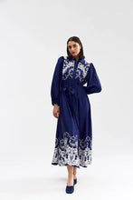 Load image into Gallery viewer, Long-Sleeve Marley Dress - Royal Lace
