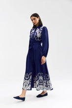 Load image into Gallery viewer, Long-Sleeve Marley Dress - Royal Lace