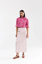Load image into Gallery viewer, Leonie Blouse - Poppy Bark Stripe