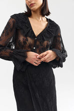 Load image into Gallery viewer, Cleo Blouse - Nero Lace