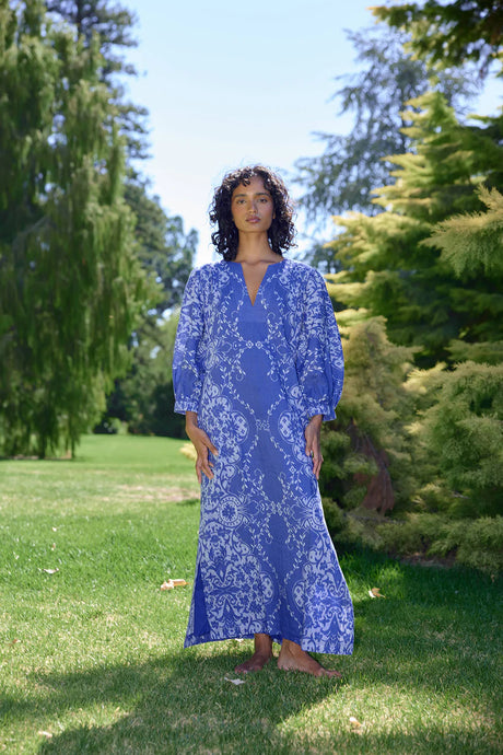 Doris Dress - Royal/ Antique