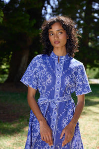 Nami Dress - Royal/ Antique