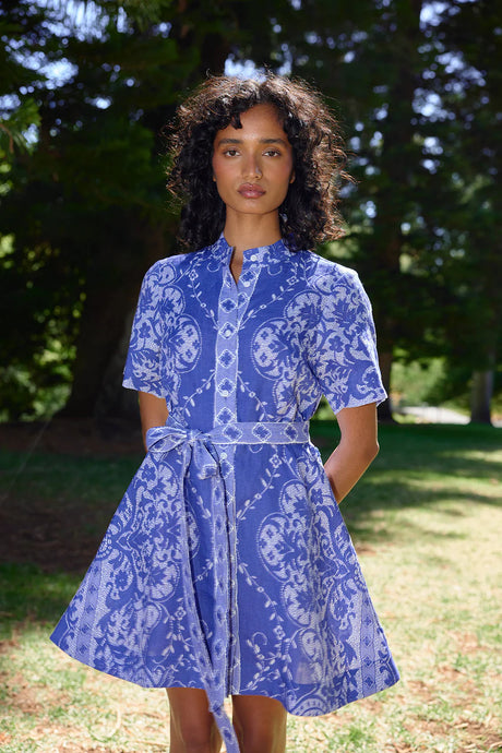 Nami Dress - Royal/ Antique