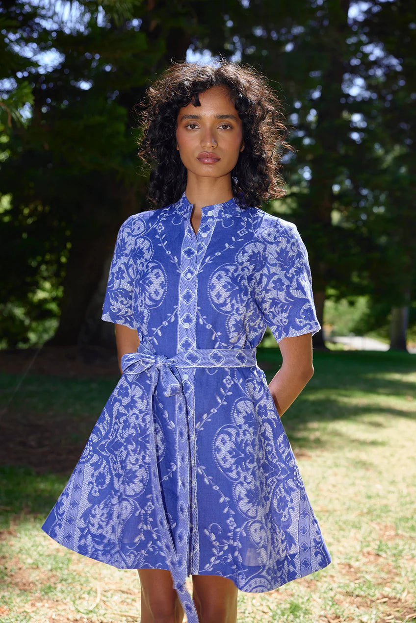 Nami Dress - Royal/ Antique