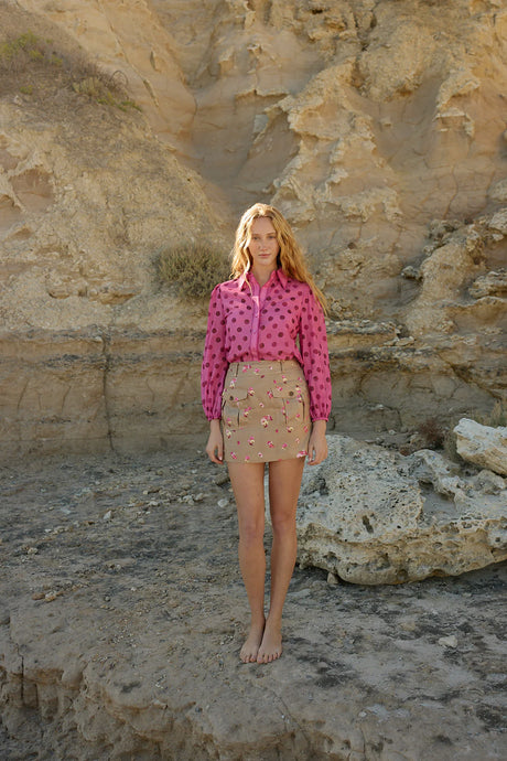 Katie Skirt - Mocha Phalae